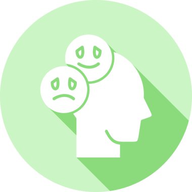 depresyon Düz stil üzgün adam simgesi