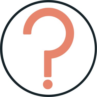 Soru işareti vektör illüstrasyonu