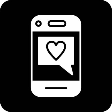 Cep telefonu simgesini ana hatlarıyla sevmek