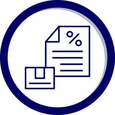 Bir dosya simgesinin vektör illüstrasyonu