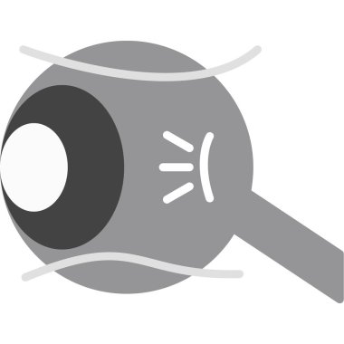 düz renk çizgi film gözü