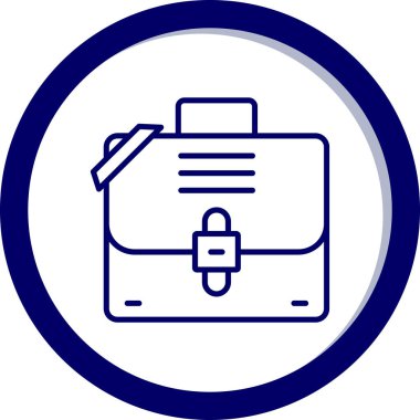 evrak çantası simgesi, vektör illüstrasyonu