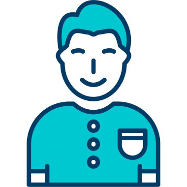 Hemşire simgesi, vektör illüstrasyon tasarımı