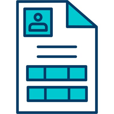 kimlik kartı vektör illüstrasyonu