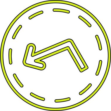 Ok. Web simgesi basit illüstrasyon