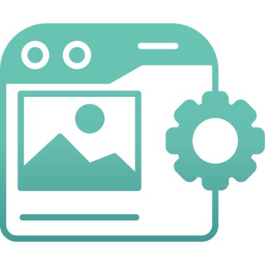 seo modern simgesinin vektör illüstrasyonu