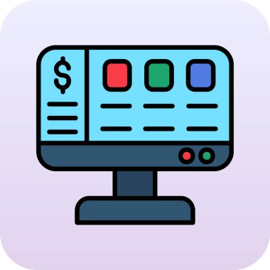 Web tasarımı ve geliştirme vektörü simgesi.