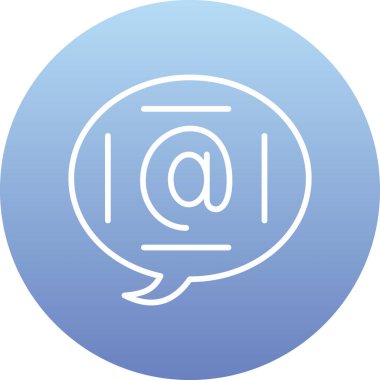 E- posta simgesinin vektör illüstrasyonu