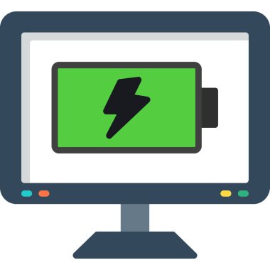 bilgisayar izleyici vektör simgesi