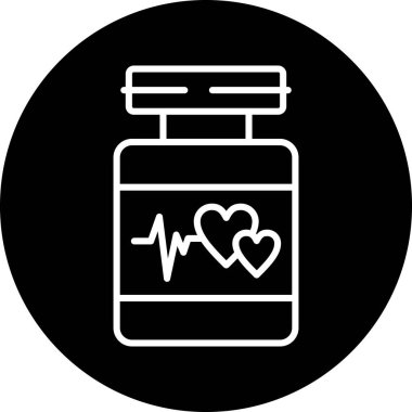 Tıbbi bir simgenin vektör illüstrasyonu