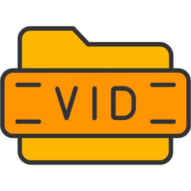 video. Web simgesi basit illüstrasyon