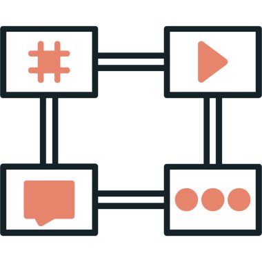 seo modern simgesinin vektör illüstrasyonu