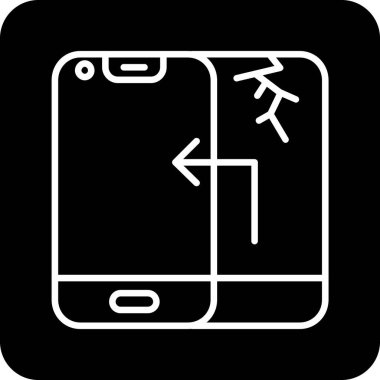 Bir smartphone simge vektör çizim