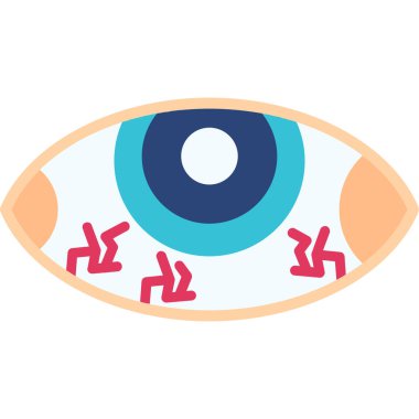 Göz simgesi. düzenlenebilir düz vektör simgesi.