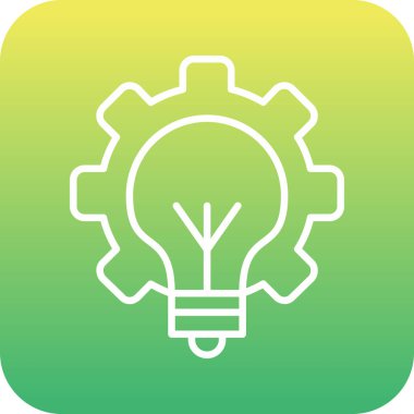 Benzersiz fikir vektör simgesi