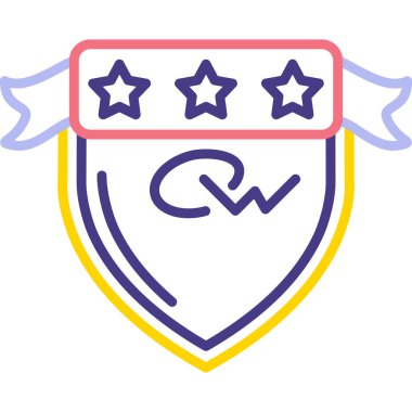 Bir yıldız simgesinin vektör illüstrasyonu