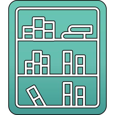 Çizgi film simgesinin vektör çizimi