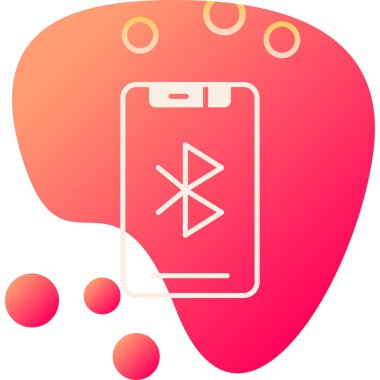 Bir smartphone simge vektör çizim