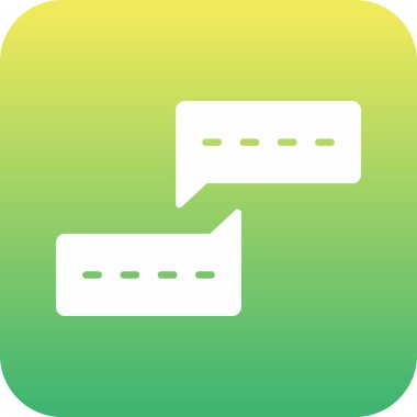 Sohbet simgesi soyut arkaplan grubunda izole edildi