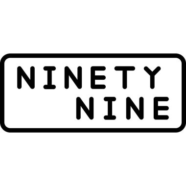 Beyaz üzerine bir numara işareti. vektör illüstrasyonu.