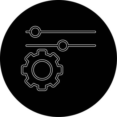 Simge, vektör illüstrasyonu ayarlanıyor