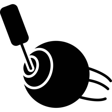 vektör siyah ve beyaz el topu tutuyor.