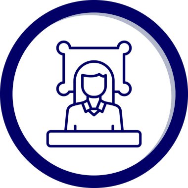 İş ve finans simgesinin vektör illüstrasyonu