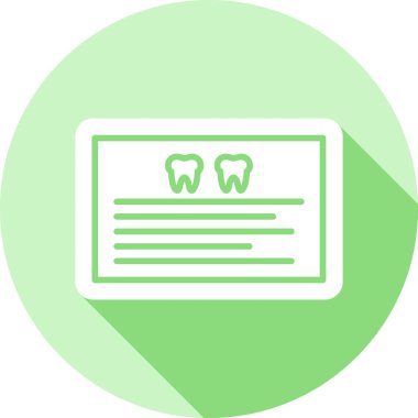 Diş bakımı. Web simgesi basit illüstrasyon