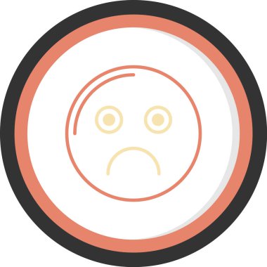 Üzücü bir simgenin vektör çizimi