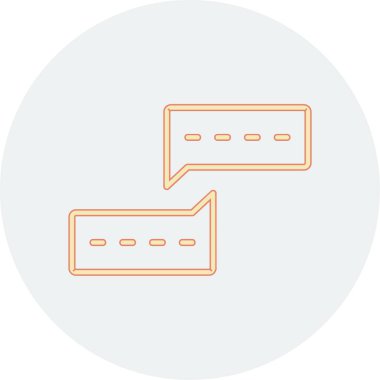 Konuşma baloncukları ikon vektör illüstrasyon tasarımı