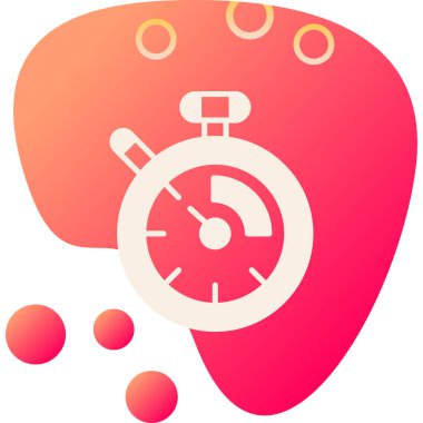 Kronometre simgesi olan saat.