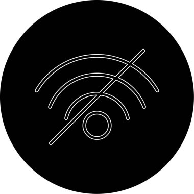 Wi-Fi simgesinin vektör illüstrasyonu