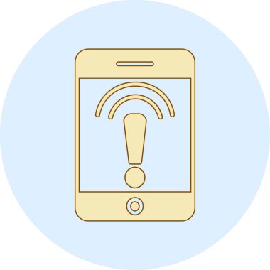 Telefon simgesi vektör illüstrasyonu