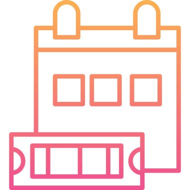 bina simgesi, basit illüstrasyon tasarımı