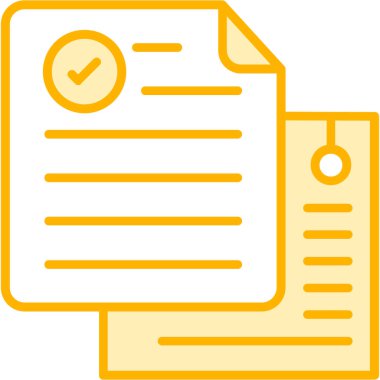 Belge. Web simgesi basit illüstrasyon