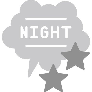 İyi geceler ikonu. Beyaz arkaplanda izole edilmiş web tasarımı için gece vektör simgesi