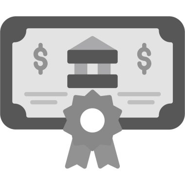 Doları nakit düz vektör simgesi