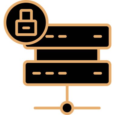 Ağ Sunucusu. Basit illüstrasyon