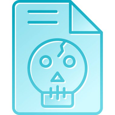 veri kafatası simgesi, vektör illüstrasyonu