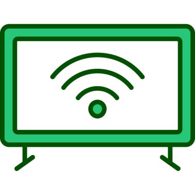 Bilgisayar monitörü. Basit resimleme