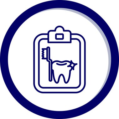Moda biçimi izole edilmiş arkaplanda diş bakımı simgesi