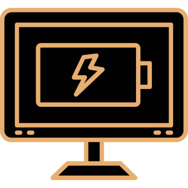 Bilgisayar simgesinin vektör illüstrasyonu