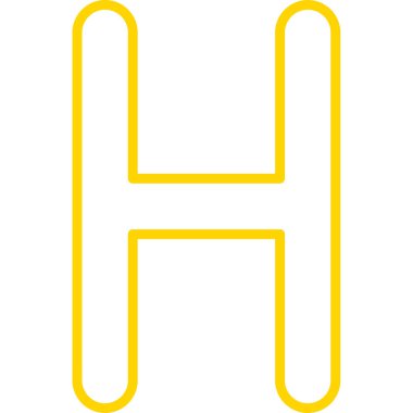 H harfi logo tasarım şablonu vektörü