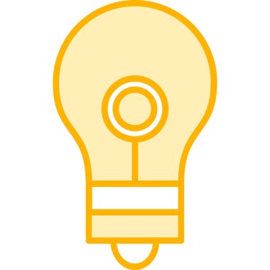 Taslak biçiminde fikir ampul simgesi