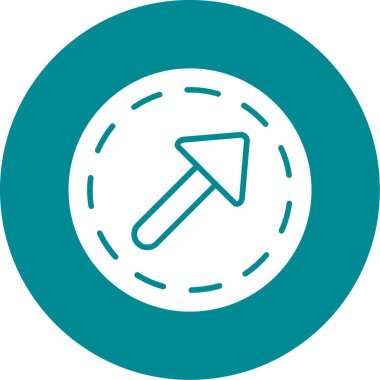 Ok. Web simgesi basit illüstrasyon