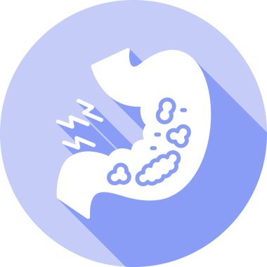 Mide simgesinin vektör illüstrasyonu