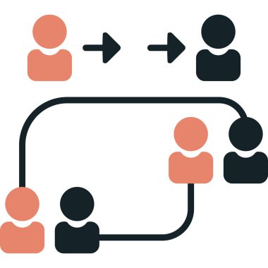 İnsan simgesinin vektör illüstrasyonu