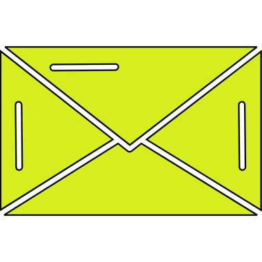 Zarf mektup simge vektör illüstrasyon izole