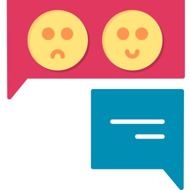 Konuş. Web simgesi basit illüstrasyon