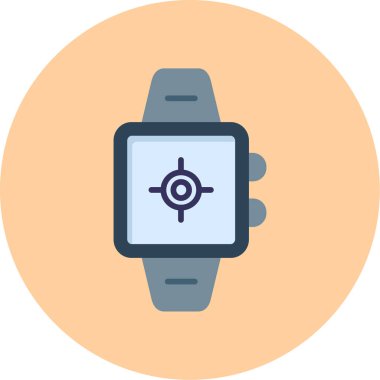 smartwatch modern simgesinin vektör çizimi